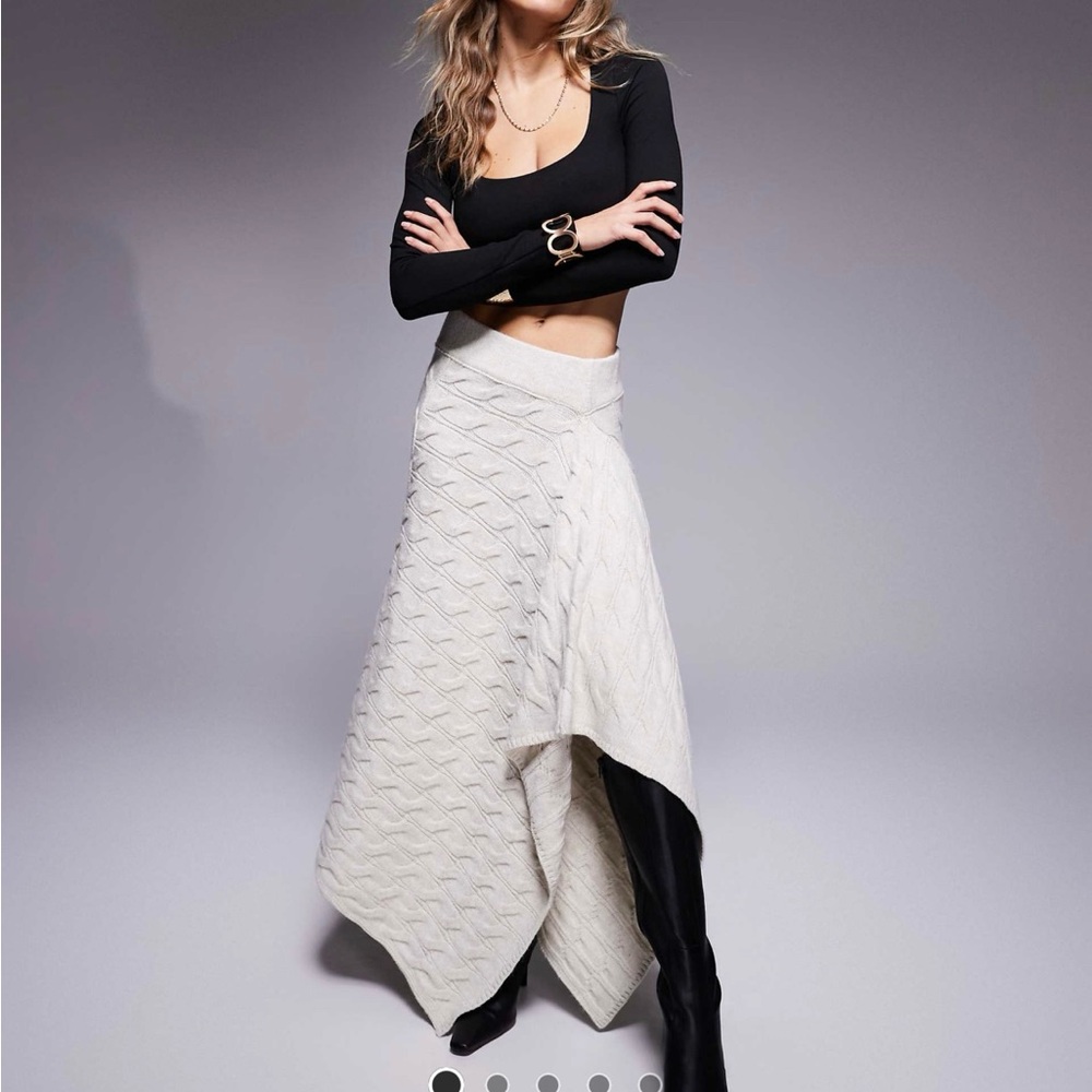 ASOS Asymmetrical Blanket Skirt